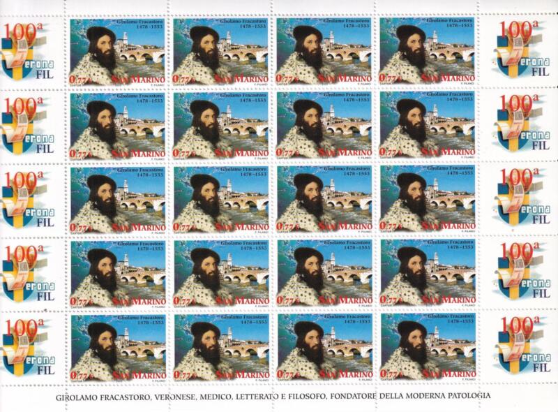 Minifoglio San Marino Anno 2003 Centesima edizione di 'VERONAFIL' (cat. n. 1933)