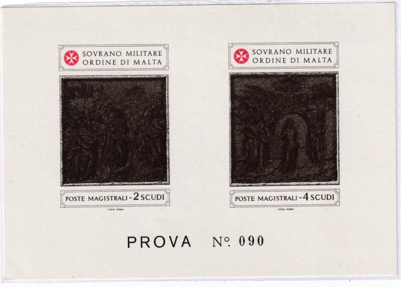 Francobolli S.M.O.M. Anno 1980 Prova Serie Formelle (cat. n. 180-181)