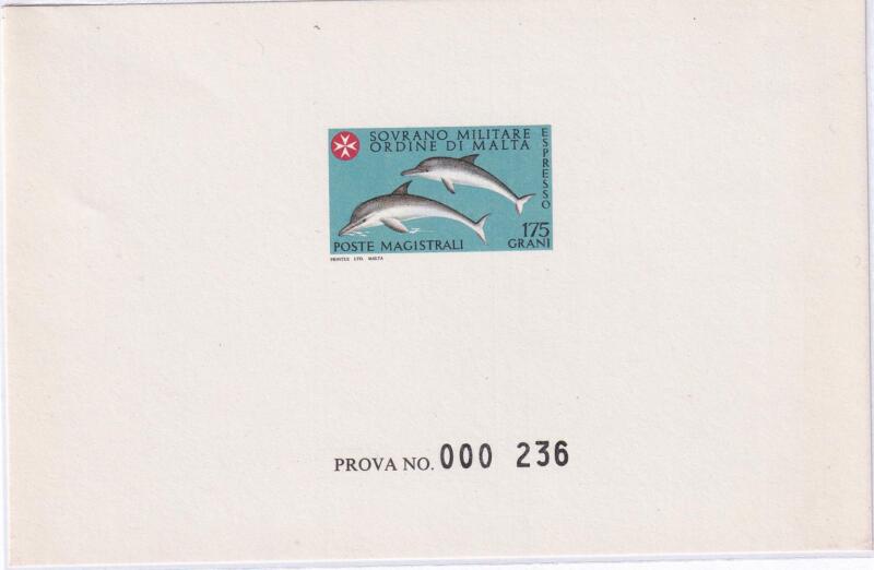 Francobolli S.M.O.M. Anno 1980 Prova Espresso (Ex n. 4)