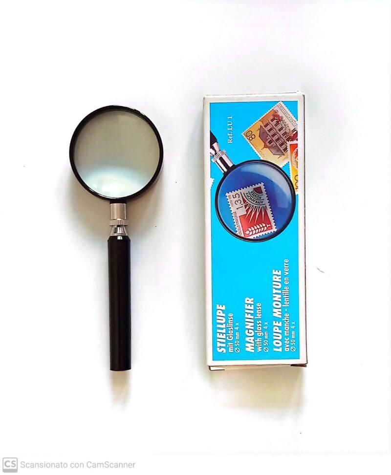 Lente di ingrandimento con manico 4x