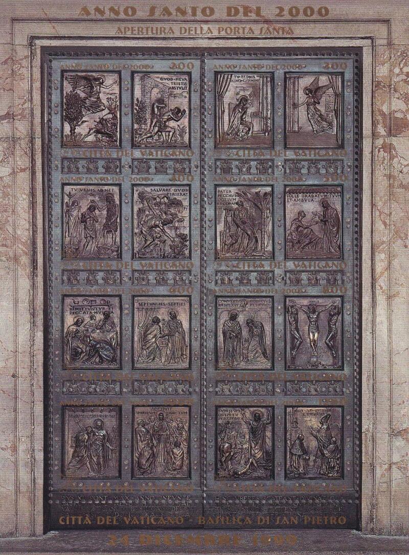 Foglietto Vaticano, Anno 1999, Apertura della Porta Santa (BF. n. 22)
