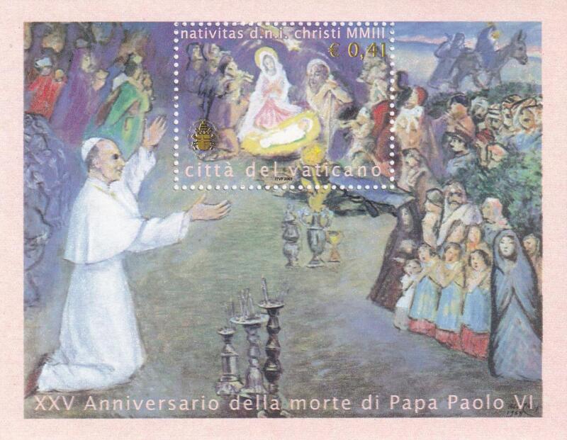 Foglietto Vaticano, Anno 2003, Natale (BF n. 28)