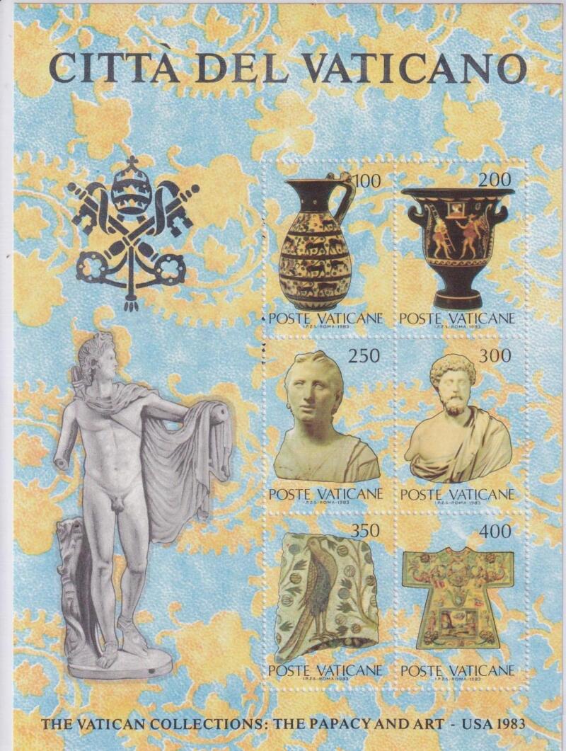 Foglietto Vaticano, Anno 1983, Collezioni vaticane d’arte negli U.S.A. Prima serie (BF n. 5)