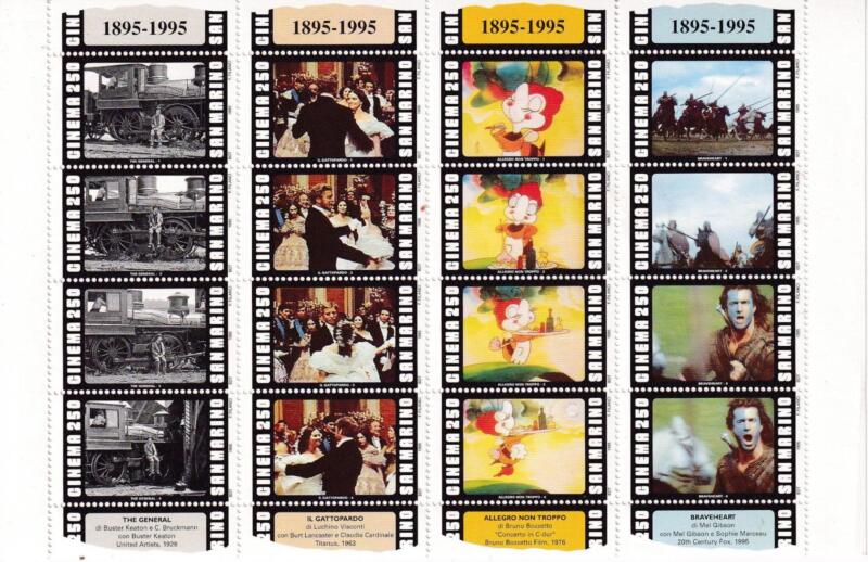 Foglietto San Marino Anno 1995 Centenario del Cinema (BF. n. 51)