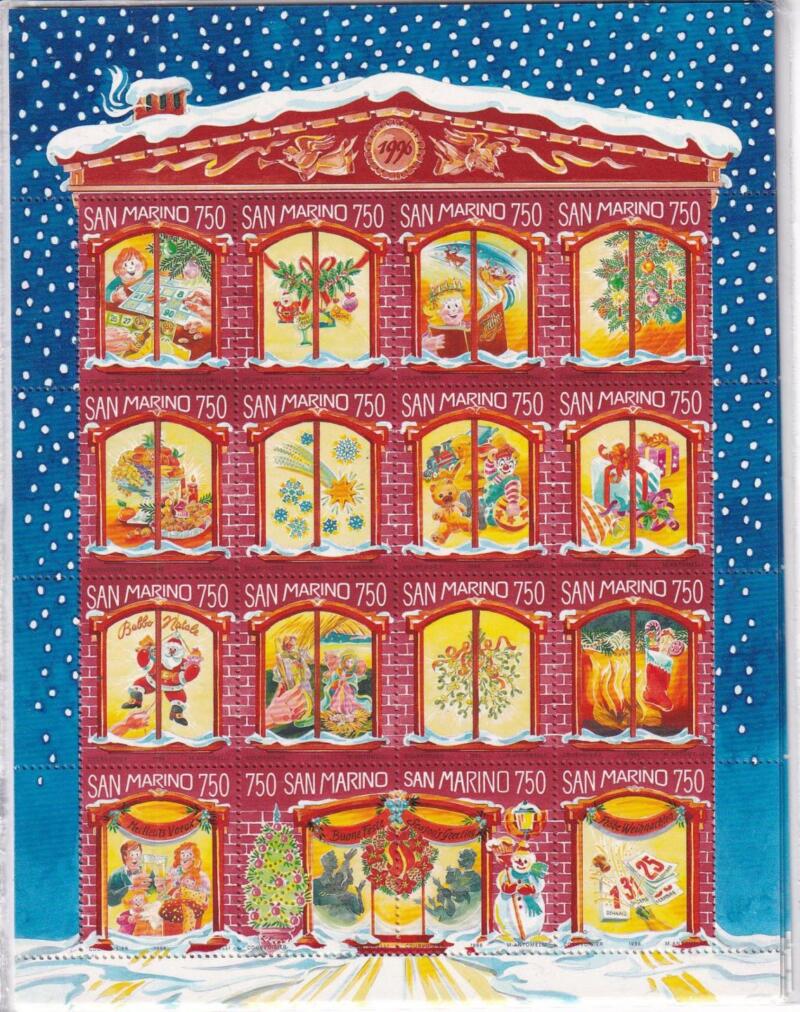 Foglietto San Marino Anno 1996 Natale (BF. n. 54)