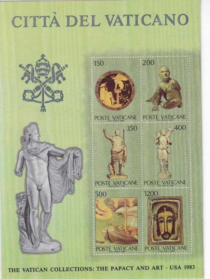 Foglietto Vaticano, Anno 1983, Collezioni vaticane d’arte negli U.S.A. Terza serie (BF n. 7)
