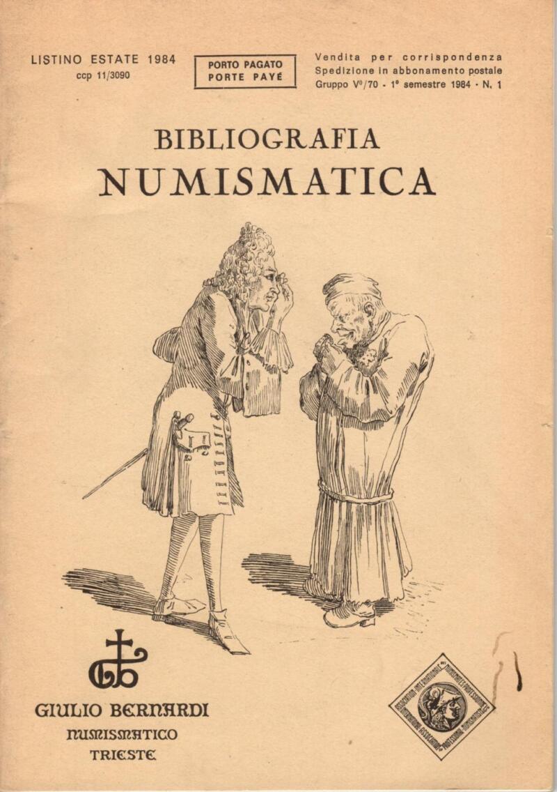Bernardi G., Bibliografia numismatica, 1984