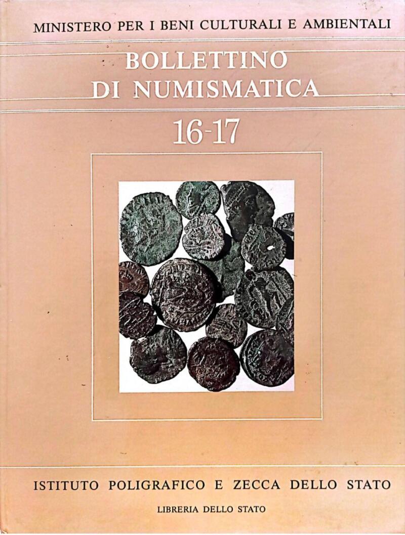 Bollettino di Numismatica n. 16-17 gennaio-dicembre 1991