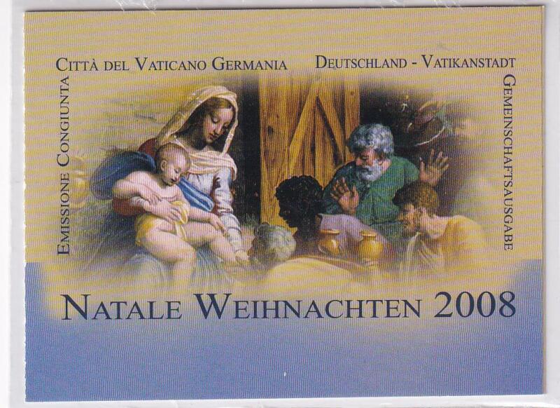 Libretto Vaticano, Anno 2008, Natale. Dipinto di A. Durer (Lb. n. 16)