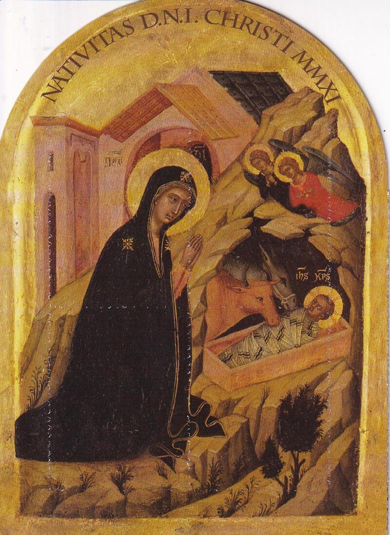 Libretto Vaticano, Anno 2011, Natale. Trittico di arte cretese del XV secolo (Lb. n. 20)