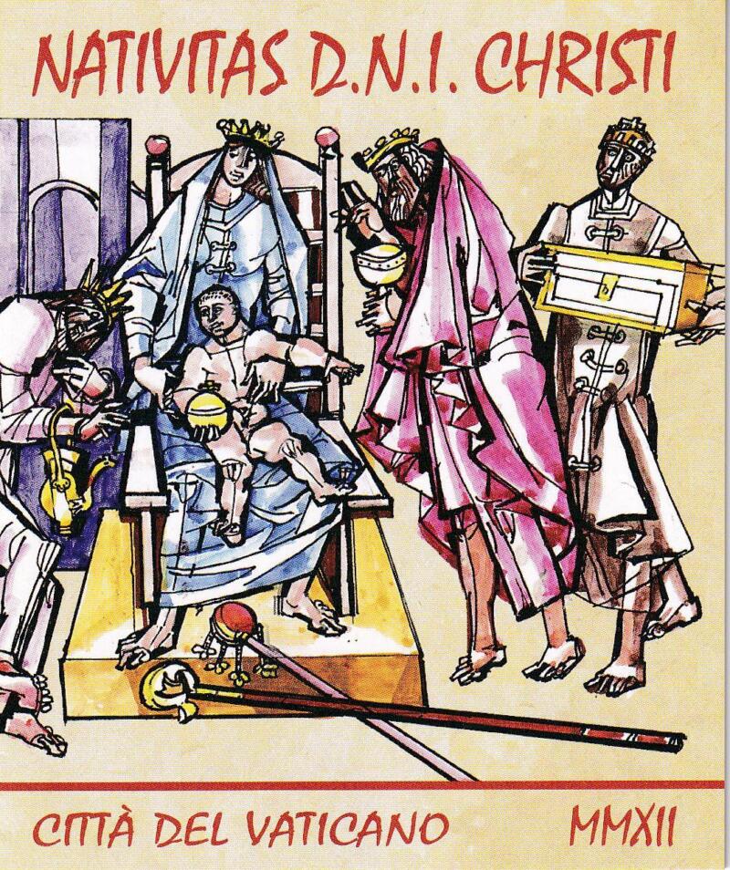 Libretto Vaticano, Anno 2012, Natale. Opera di J. Hajnel (Lb. n. 21)