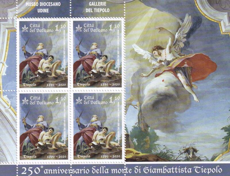 Minifoglio Vaticano, Anno 2020, 250esimo anniversario della morte di Tiepolo (MF n. 1859)