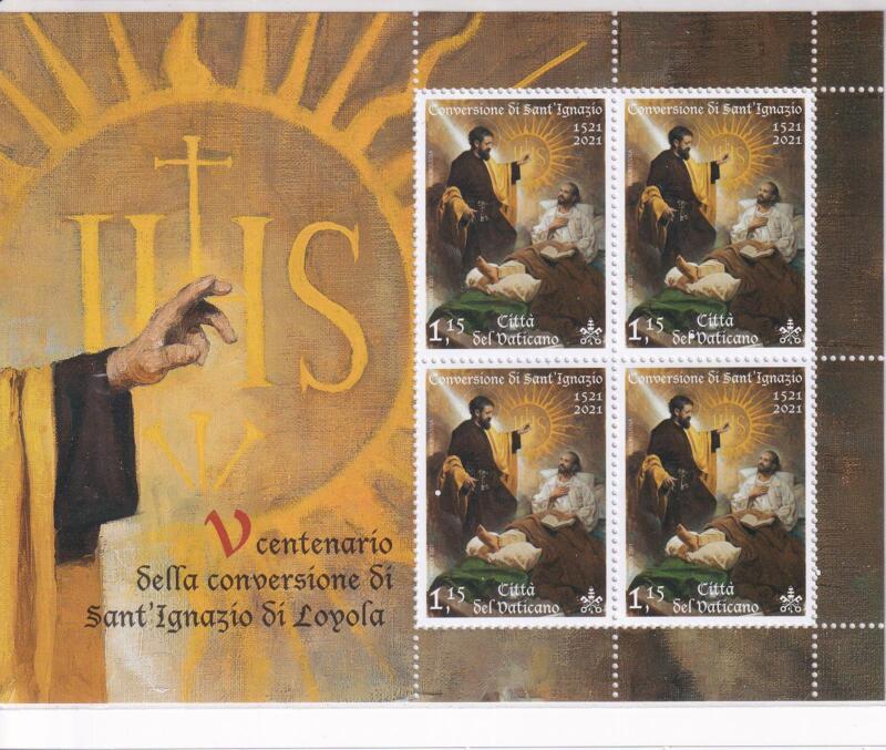 Minifoglio Vaticano, Anno 2019, Cinquecentenario della conversione di Sant’Ignazio di Loyola (MF n. 1891)