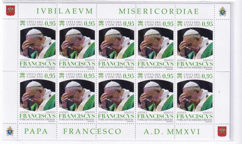 Minifogli Vaticano, Anno 2016, Papa Francesco. Anno IV. Ritratti (MF n. 1729-1732)