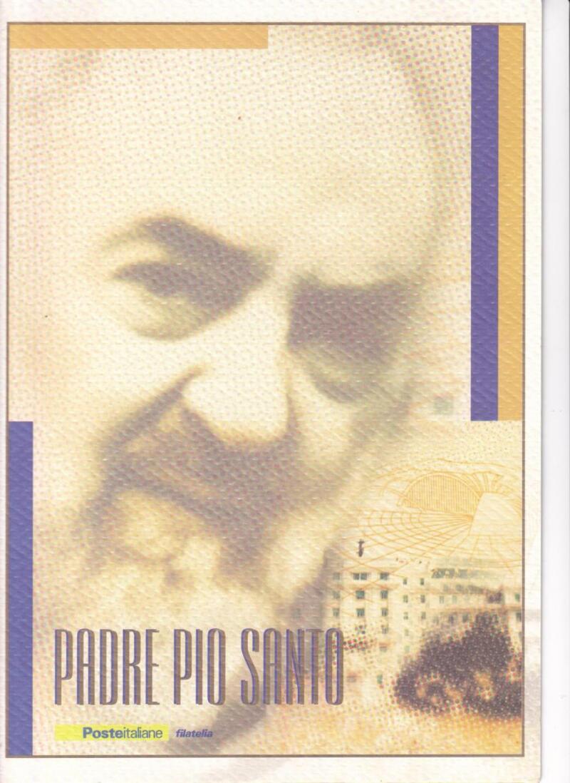 Folder Italia, data 23/09/2002, Padre Pio Santo. Lamina d’oro (cat. n. 2668)