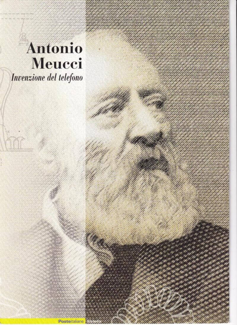 Folder Italia, Data 28/05/2003, Antonio Meucci Inventore del Telefono (cat. n. 2729)