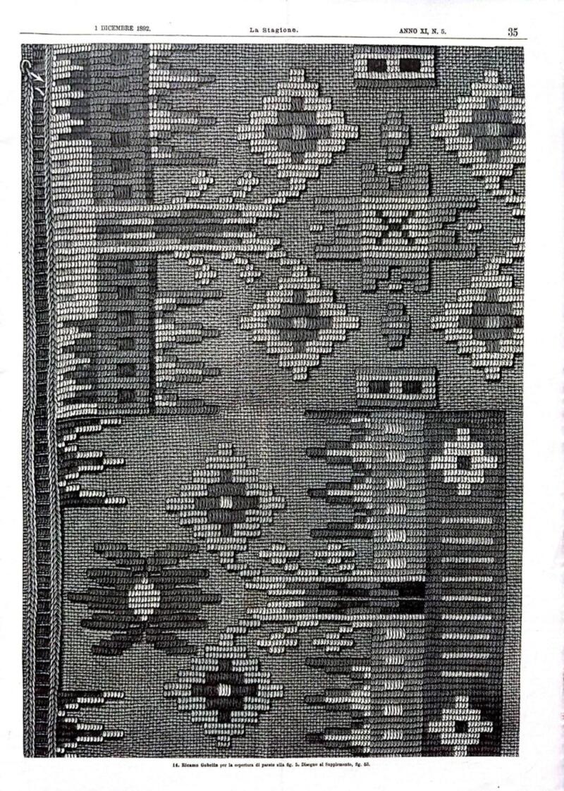 Rivista La Stagione Giornale delle Mode, n. 5 del 1 dicembre 1892, Anno X