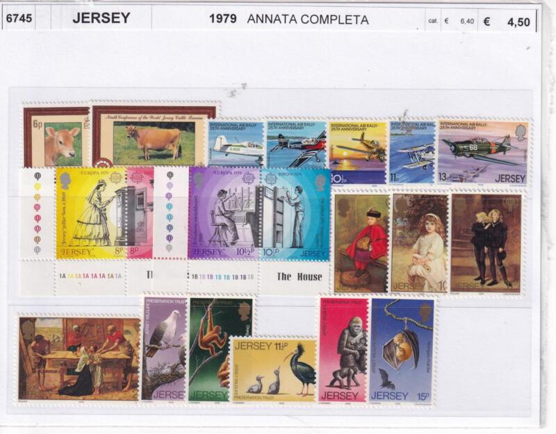 Francobolli Jersey, Anno 1979, Annata completa (cat. da n. 186 a n. 205)