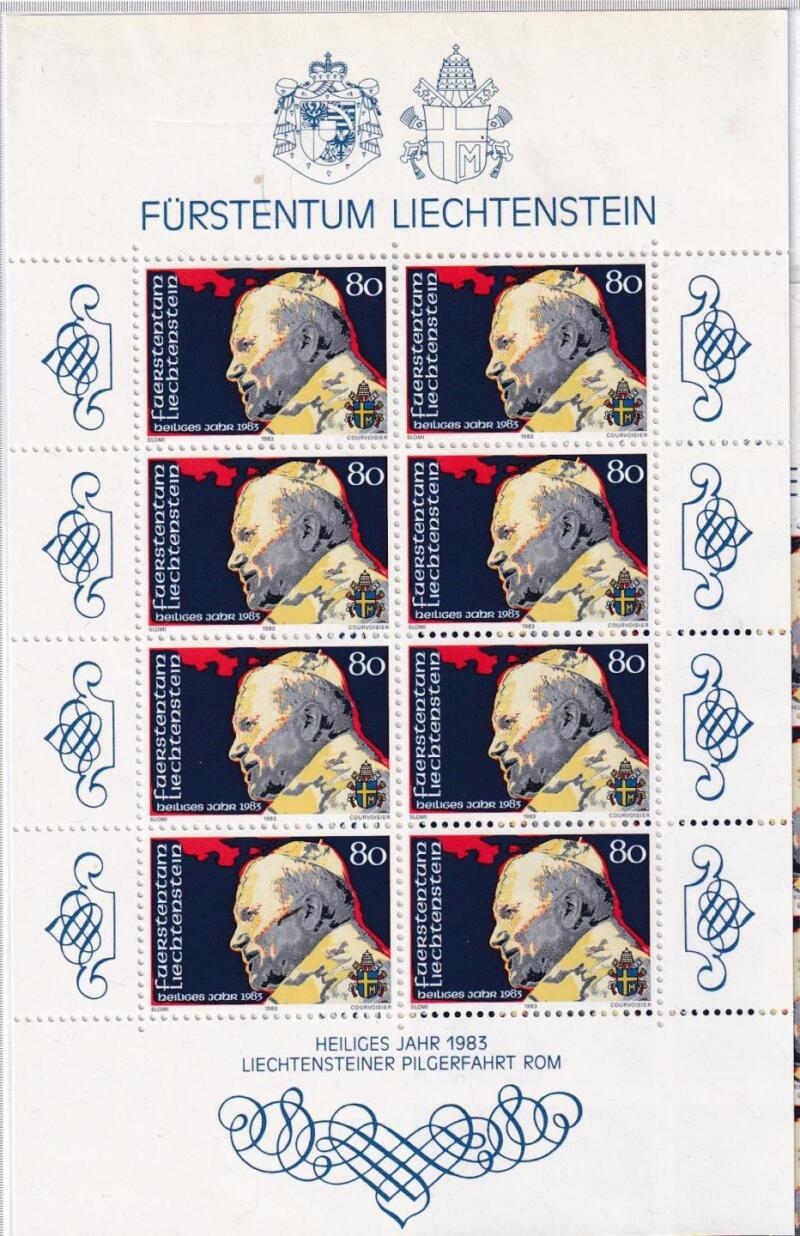 Minifoglio Liechtenstein, Anno 1983, Anno Santo (cat. n. 771)