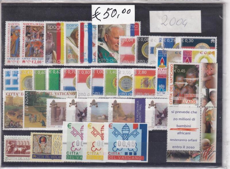 Francobolli e Foglietti Vaticano, Annata completa 2004