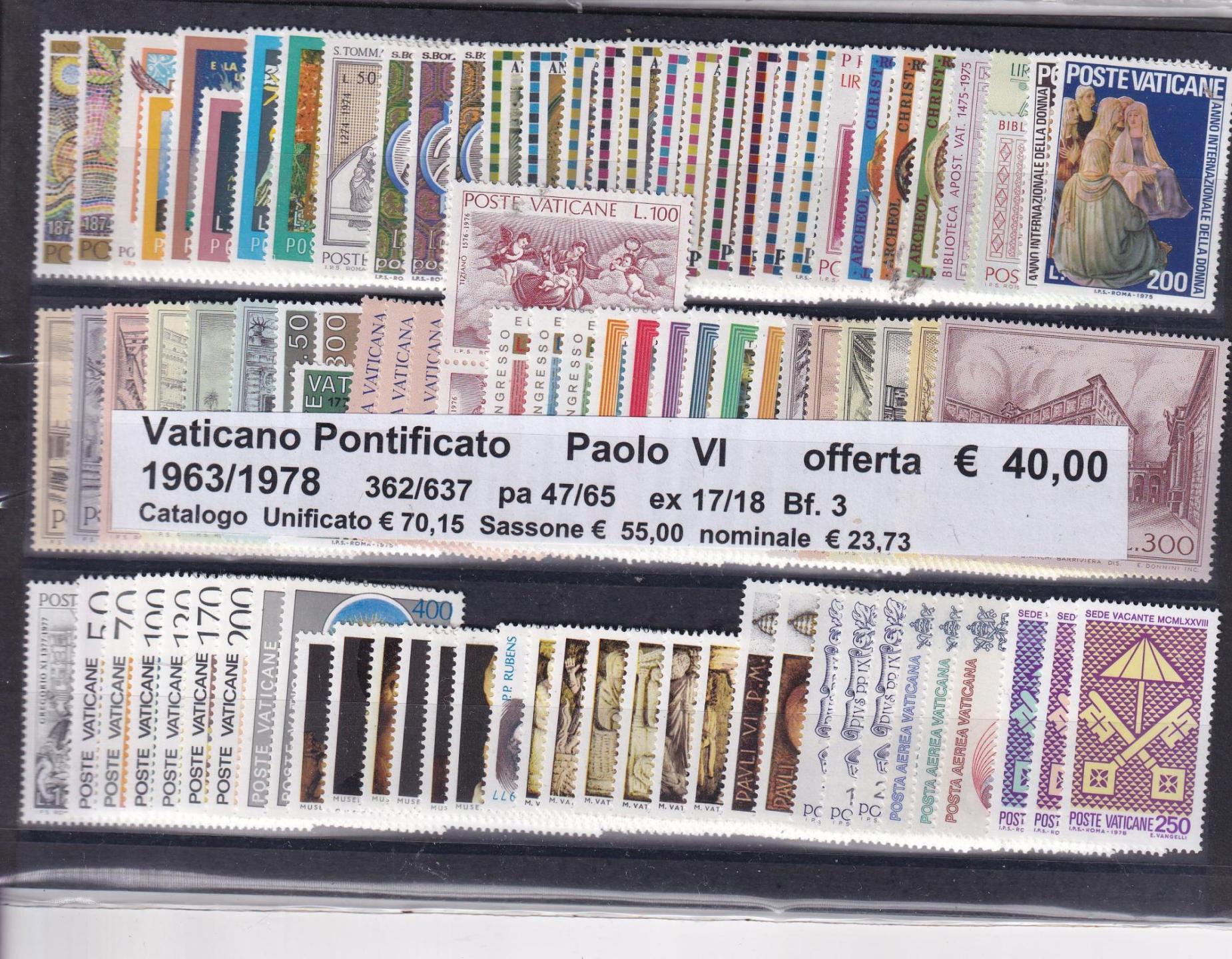 Vaticano Paolo 6 a e b