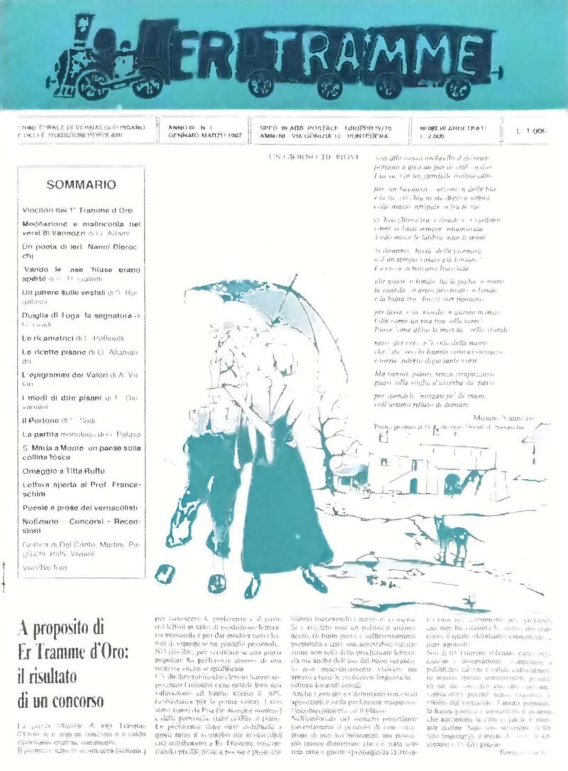 Rivista Er Tramme Anno III N. 1 gennaio-marzo 1987