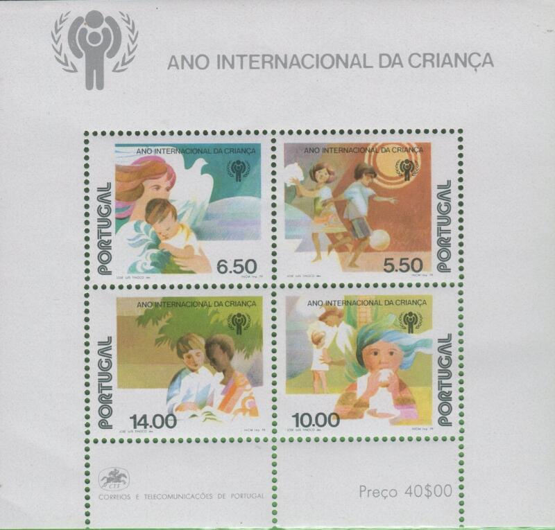 Foglietto Portogallo Anno 1979 Anno internazionale del fanciullo (BF 28)