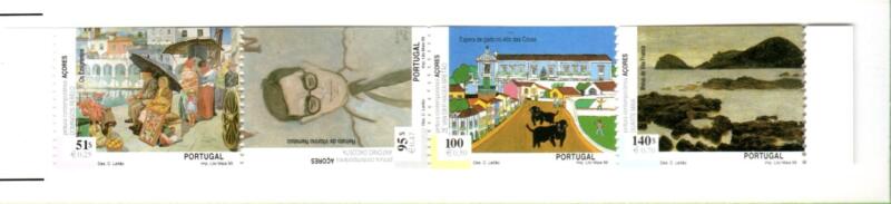 Libretto Azzorre Anno 1999 Dipinti di pittori contemporanei (Lb 472B)