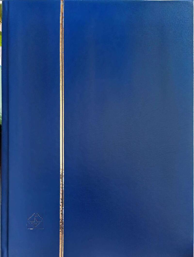 Classificatore Leuchtturm Basic 64 pagine a fondo bianco colore blu