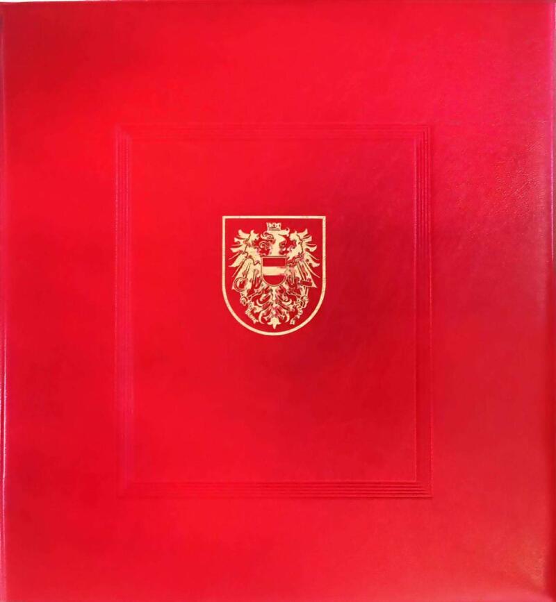 OCCASIONE Cartella Marini Postiglione Austria rossa + Fogli Marini King dal 1974 al 1993 completi di francobolli e foglietti  per un totale di 646 francobolli e 12 foglietti