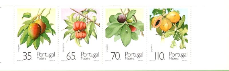 Libretto Madera Anno 1991 Piante e frutti subtropicali (Lb 151)