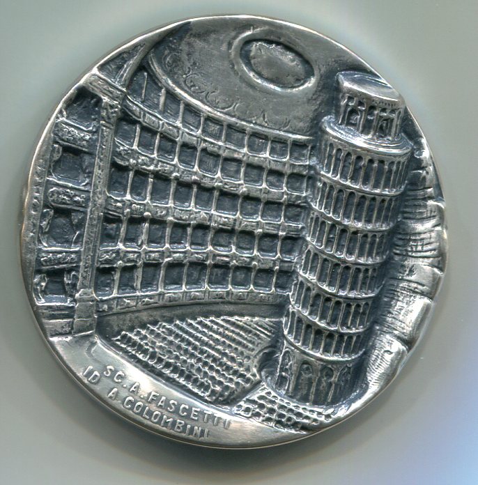 Medaglia commemorativa. Associazione Pisana Amici della Lirica 1972-2002. Diam. 68 Argento Opus Antonio Fascetti