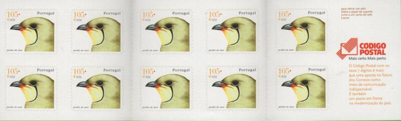 Libretto Portogallo Anno 2001 Teste di uccelli (Lb 2471)