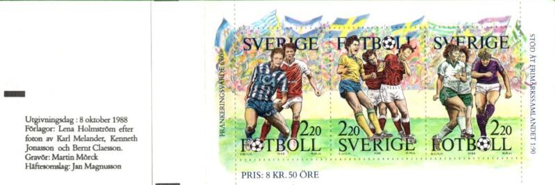 Libretto Svezia Anno 1988 Il calcio svedese (Lb 1489)