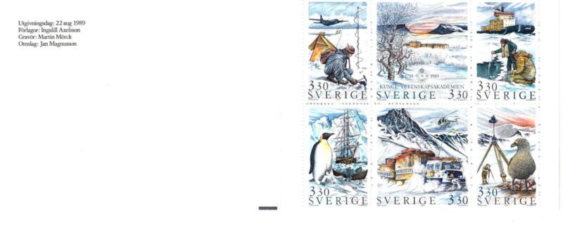 Libretto Svezia Anno 1989 250esimo anniversario dell’Accademia reale delle Scienze (Lb. n. 1535)