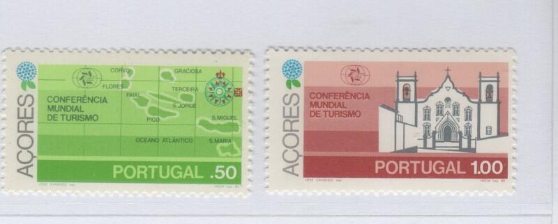 Francobolli Azzorre Anno 1980 Conferenza mondiale del Turismo