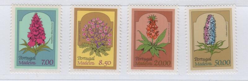 Francobolli Madera Anno 1981 cat. n. 73-76 Flora locale Prima serie