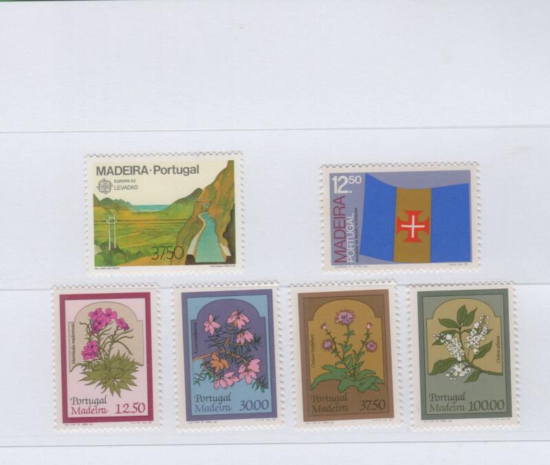 Francobolli Madera Anno 1983 Annata completa escluso foglietto