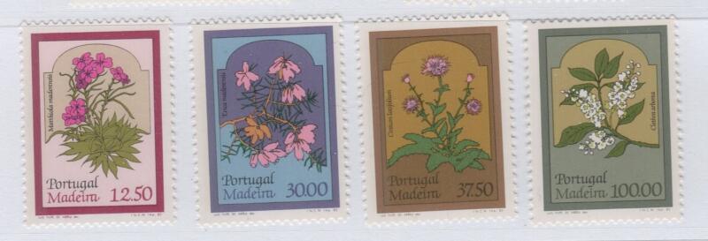 Francobolli Madera Anno 1983 cat. n. 86-89 Flora locale Terza serie