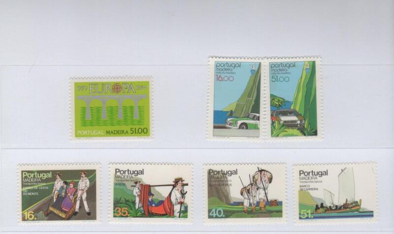 Francobolli Madera Anno 1984 Annata completa escluso foglietto