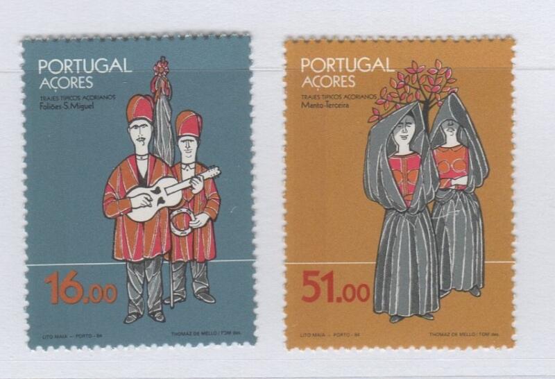 Francobolli Azzorre Anno 1984 Costumi locali