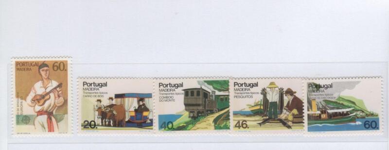 Francobolli Madera Anno 1985 Varie emissioni (cat. n. 97 e n. 100-103)