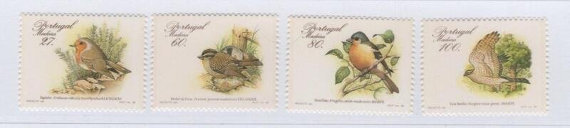 Francobolli Madera Anno 1988 cat. n. 120A-123A Uccelli locali