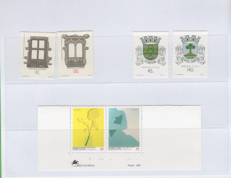 Francobolli Madera Anni 1993 e 1994 Varie emissioni (cat. n. 164A-165A n. 170A-171A n. 178-179)