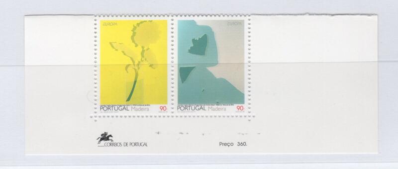 Francobolli Madera Anno 1993 cat. n. 164A-165A Europa Arte contemporanea Opere di Lourdes Castro