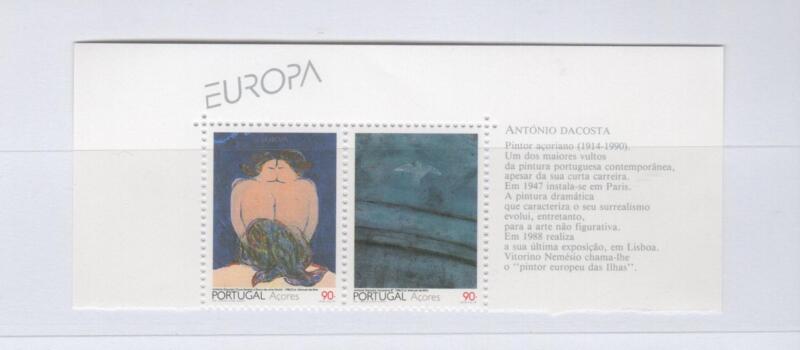 Francobolli Azzorre Anno 1993  Europa Arte contemporanea Opere di Antonio Dacosta