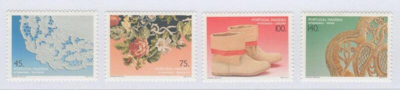 Francobolli Madera Anno 1994 cat. n. 174A-177A Artigianato di Madera