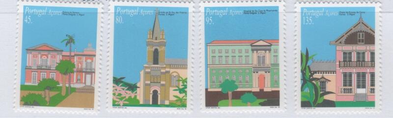 Francobolli Azzorre Anno 1995 Architettura civile nelle Azzorre