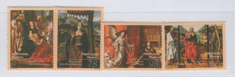 Francobolli Madera Anno 1996 cat. n. 185A-188A Pittura sacra Dipinti