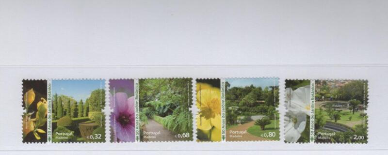 Francobolli Madera Anno 2010 Cinquantenario Giardino Botanico (cat. n. 302-305)